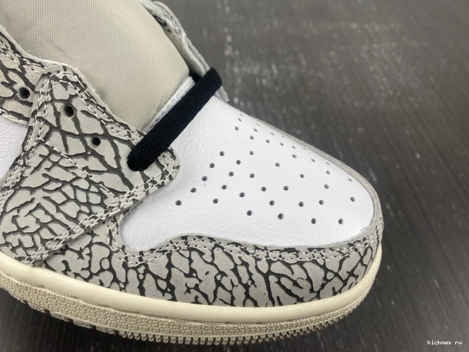 Cheap Air Jordan DZ5485-052 1 White Cement OG High 0702